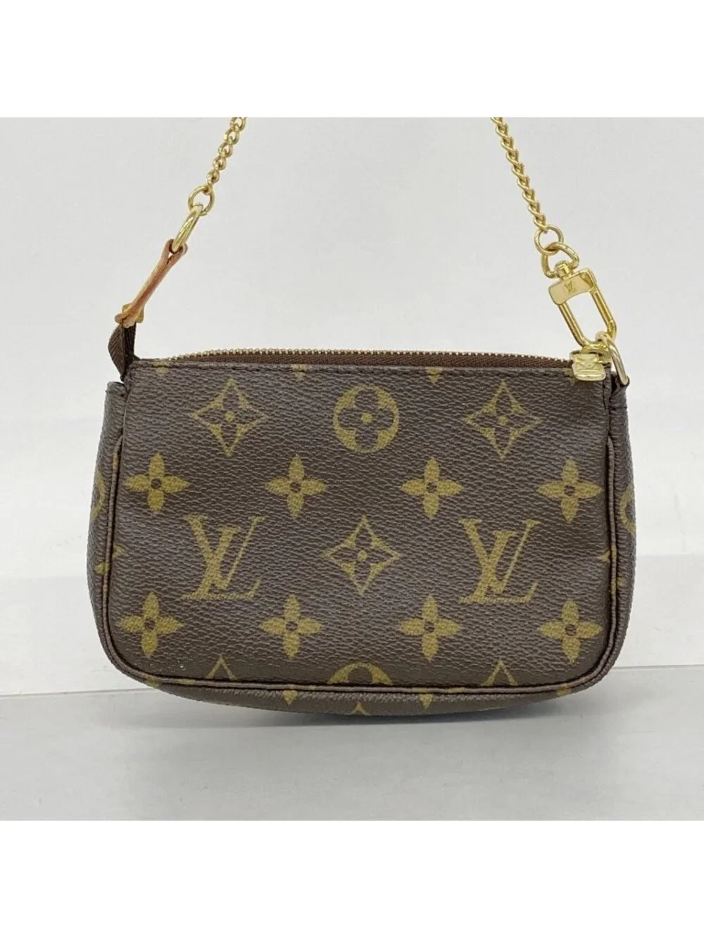 Louis Vuitton Pouch Monogram Mini Pochette Brown